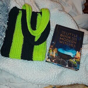 Crocheted book tote